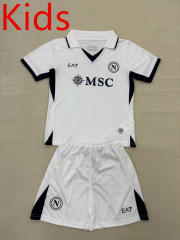 2024-2025 Napoli Away White Kids/Youth Soccer Uniform-AY
