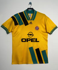 Retro Version 93-95 Bayern München Away Yellow Thailand Soccer Jersey AAA-811