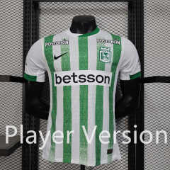 Player Version 2025-2026 Atlético Nacional White&Green Thailand Soccer Jersey AAA-888