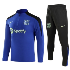 (S-3XL) 2024-2025 Barcelona Blue Thailand Soccer Tracksuit-GDP