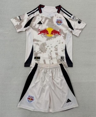 2025-2026 New York Red Bulls Away White&Gray Soccer Uniform-AY