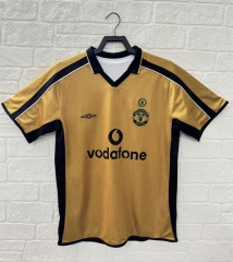 Centennial Edition 01-02 Manchester United Gold Thailand Soccer Jersey AAA-C2045