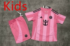 2025-2026 Inter Miami CF Home Pink Kids/Youth Soccer Uniform-507