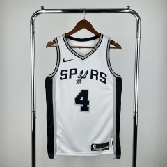 San Antonio Spurs White #4 NBA Jersey-311