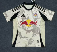 (S-4XL) 2025-2026 New York Red Bulls Away Beige Thailand Soccer Jersey AAA-2483