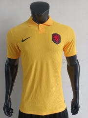 Player Version 2025-2026 Netherlands Yellow Thailand Polo Shirt