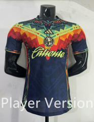 Player Version 2025-2026 Special Version Club America Royal Blue&Yellow Thailand Soccer Jersey AAA-2483