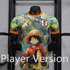 Player Version 2025-2026 Special Version Japan Blue&Green Thailand Soccer Jersey AAA-888