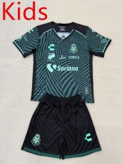 2024-2025 Santos Laguna Away Green Kids/Youth Soccer Uniform-AY