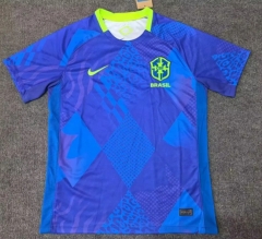2025-2026 Brazil Away Blue Thailand Soccer Jersey AAA