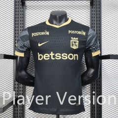 Player Version 2025-2026 Atlético Nacional Away Black Thailand Soccer Jersey AAA-888