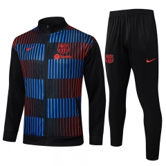 2024-2025 Barcelona Ink Jet Black Thailand Soccer Jacket Uniform-815