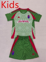 2025-2026 Granada CF 2nd Away Green Kids/Youth Soccer Uniform-AY
