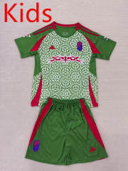 2025-2026 Granada CF 2nd Away Green Kids/Youth Soccer Uniform-AY