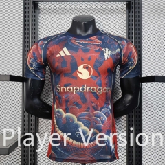 Player Version 2025-2026 Special Version Manchester United Red&Blue Thailand Soccer Jersey AAA-888