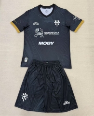 2024-2025 Cagliari Calcio 2nd Away Black Soccer Uniform-AY