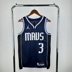 2023 Jordan Version Dallas Mavericks Royal Blue #3 NBA Jersey-311