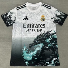 2025-2026 Real Madrid White&Black Thailand Soccer Jersey AAA-709