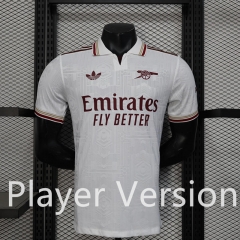 Player Version 2025-2026 Arsenal 2nd Away White Thailand Soccer Jersey AAA-888