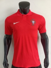 Player Version 2025-2026 Portugal Red Thailand Polo Shirt