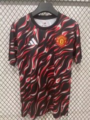 (S-4XL) 2025-2026 Manchester United Red&Black Thailand Training Jersey AAA-9070