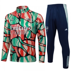 2024-2025 Arsenal Red&Green Thailand Soccer Tracksuit-815