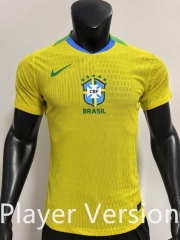 Player Version 2025-2026 Brazil Yellow Thailand Soccer Jersey AAA-SJ