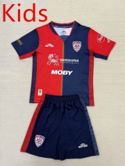 2024-2025 Cagliari Calcio Home Red&Blue Kids/Youth Soccer Uniform-AY