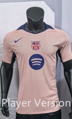 Player Version 2025-2026 Barcelona 3rd Away Pink Thailand Soccer Jersey AAA-0871
