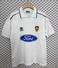 Retro Version 96-97 Valencia Home White Thailand Soccer Jersey AAA-2044