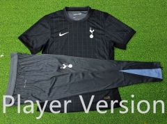 Player Version 2025-2026 Tottenham Hotspur Away Black Thailand Soccer Tracksuit-9926
