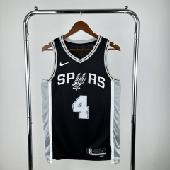 San Antonio Spurs Black #4 NBA Jersey-311