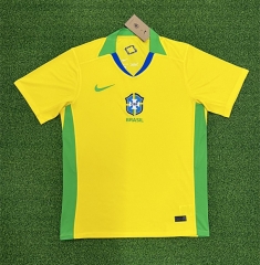 (S-4XL) 2025-2026 Brazil Home Yellow Thailand Soccer Jersey AAA-403