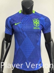 Player Version 2025-2026 Brazil Blue Thailand Soccer Jersey AAA-SJ