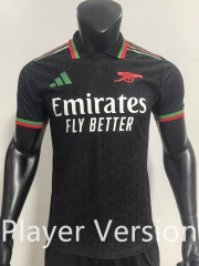 Player Version 2025-2026 Arsenal Black Thailand Soccer Jersey AAA-SJ