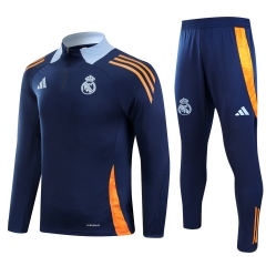 (S-3XL) 2024-2025 Real Madrid UP-Cyan Thailand Soccer Tracksuit-GDP