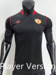 Player Version 2025-2026 Manchester United Black Thailand Soccer Jersey AAA-SJ