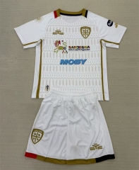 2024-2025 Cagliari Calcio Away White Soccer Uniform-AY