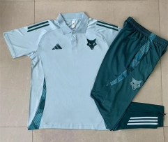 2024-2025 Cruzeiro EC Light Blue Thailand Polo Uniform-815