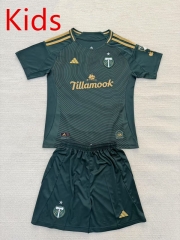 2025-2026 Portland Timbers Home Green  Kid/Youth Soccer Uniform-AY