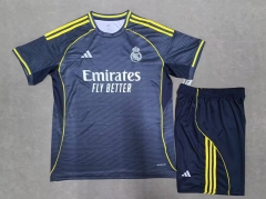2025-2026 Real Madrid Away Royal Blue Soccer Uniform-718