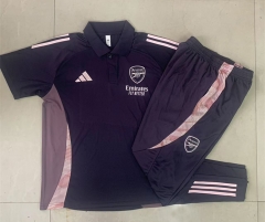 2024-2025 Arsenal Dark Grey Thailand Polo Uniform-815