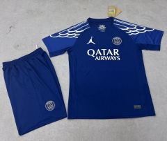 2025-2026 Paris SG 4th Away Royal  Blue Soccer Uniform-718