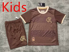 2025-2026 Special Version Flamengo Dark Brown Kids/Youth Soccer Uniform-2483