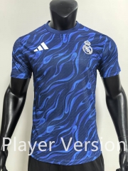 Player Version 2025-2026 Real Madrid Blue Training Soccer Jersey AAA-SJ