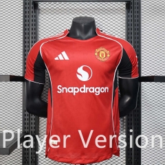 Player Version 2025-2026  Manchester United Home Red Thailand Jersey AAA-888