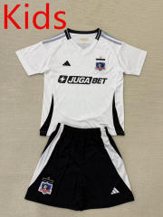 2025-2026 Colo-Colo Home White Kids/Youth Soccer Uniform-AY
