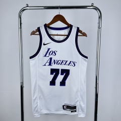 2023 City Edition Los Angeles Lakers White #77 NBA Jersey-311