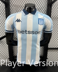 (S-4XL)Player Version 2025-2026 Racing Club de Avellaneda Home Blue&White Thailand Soccer Jersey AAA-4285