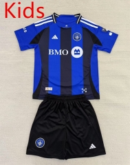 2025-2026 Montreal Home Blue&Black Kids/Youth Soccer Uniform-AY